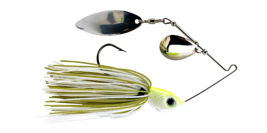 Spinnerbait Baby Bass White Green