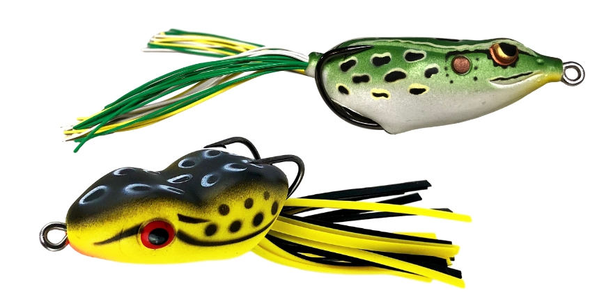 Topwater Frog Yellow Black Green
