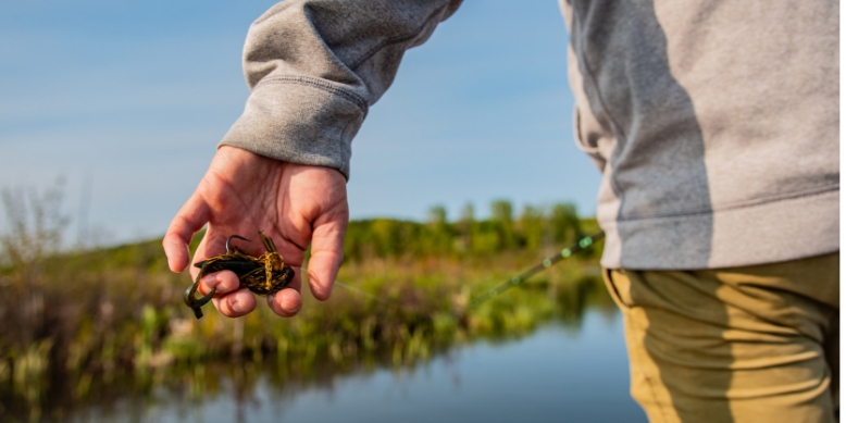 Jigging for Bass Pitching a Jig