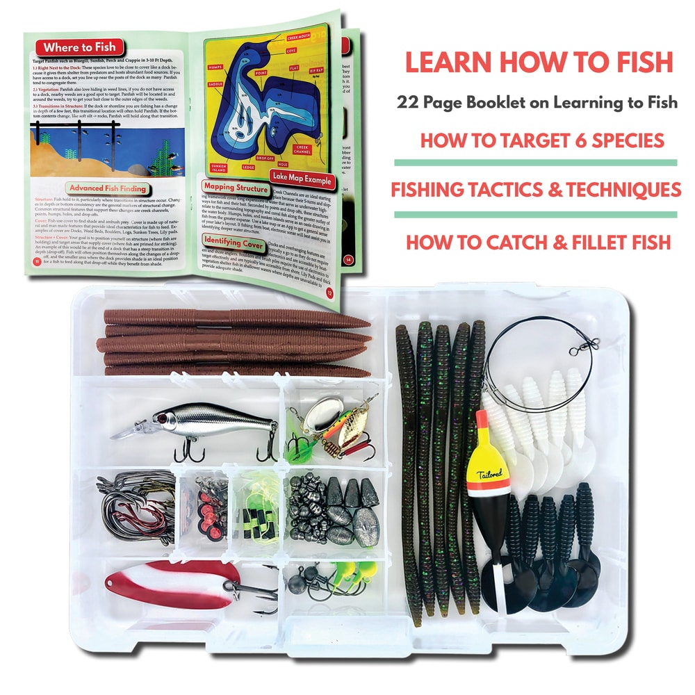 fishing-tackle-kit-freshwater-box-pliers-lures-tailored-tackle-open-2 Fishing Tackle Kit Freshwater Box Pliers Lures Tailored Tackle Open 2